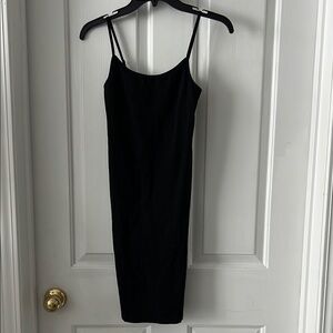 Elegant Black Spaghetti Strap Dress